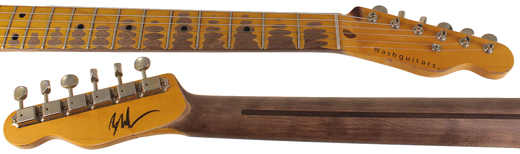 Nash E52 Guitar, Butterscotch Blonde, Bigsby, Heavy Relic - Image 7