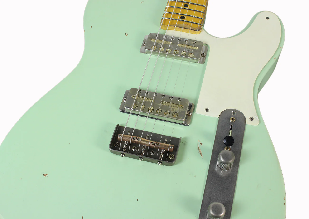 Nash GF-2 Gold Foil Guitar, Surf Green - Image 7