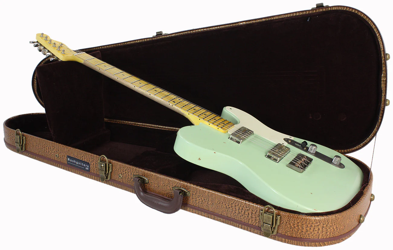 Nash GF-2 Gold Foil Guitar, Surf Green - Image 9