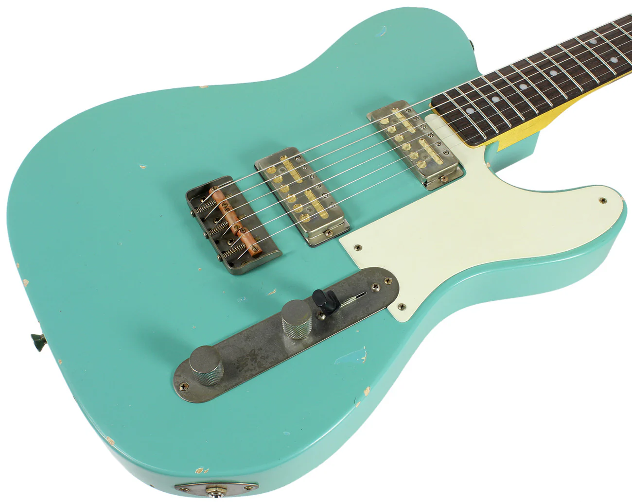 Nash GF-2 Gold Foil Guitar, Seafoam Green - Image 2