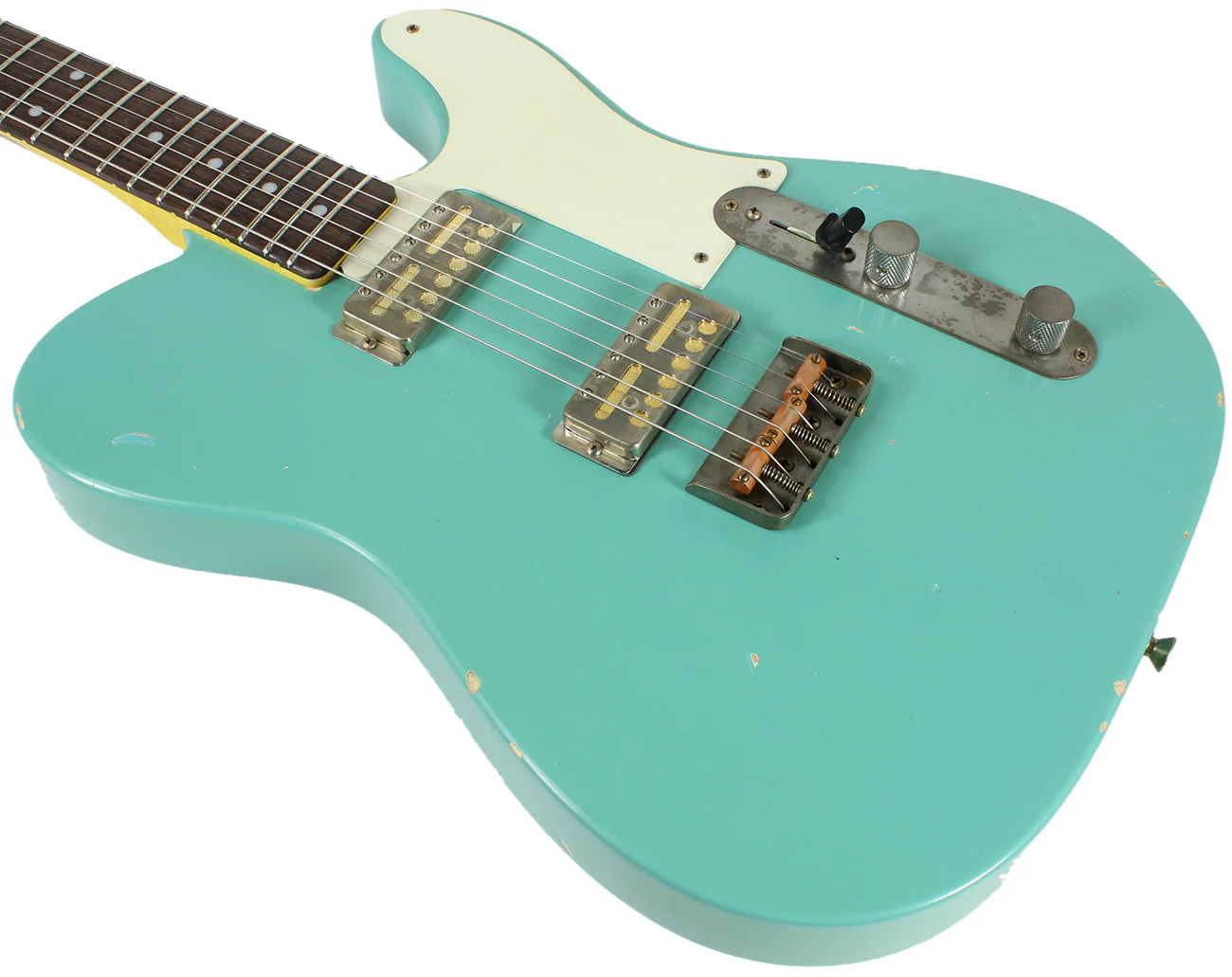 Nash GF-2 Gold Foil Guitar, Seafoam Green - Image 6
