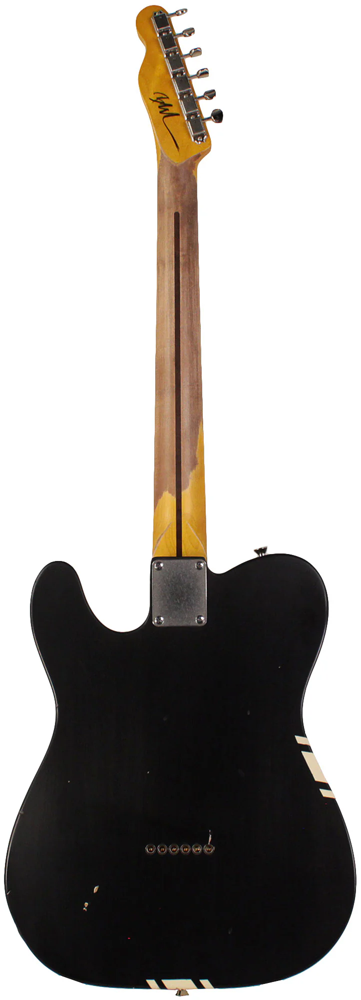 Nash GF-3 Gold Foil Guitar, Black, Competition Stripes, Light Aging - Image 7