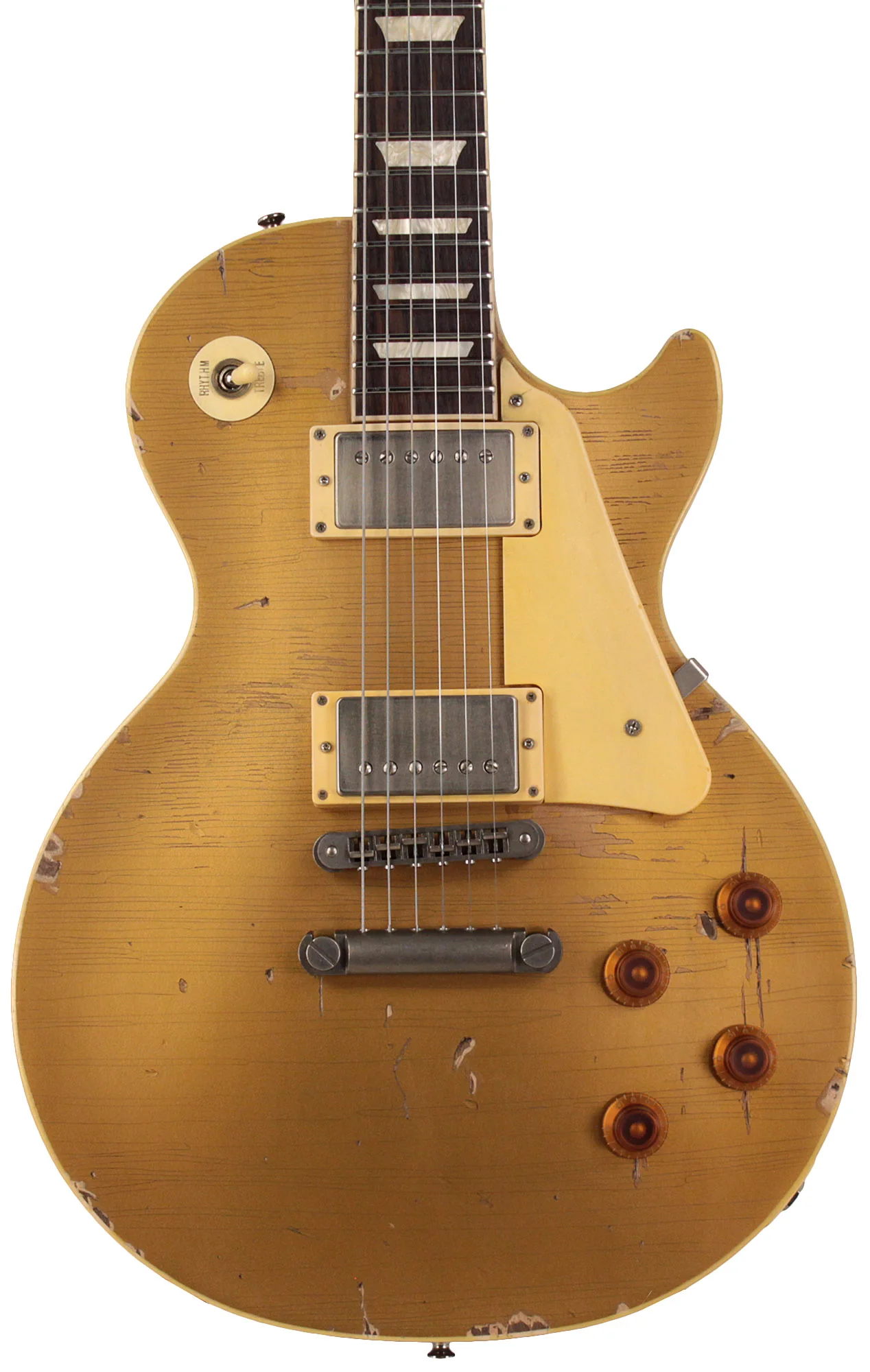 Nash Refinished Gibson Les Paul Guitar, Gold Top, Extra Heavy Aging - Image 8