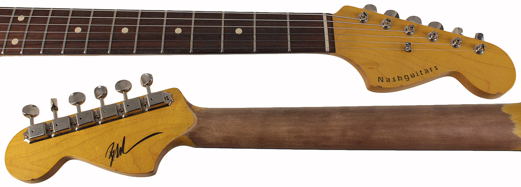 Nash Guitars JG63 Guitar, Olympic White, Light Aging - Image 8