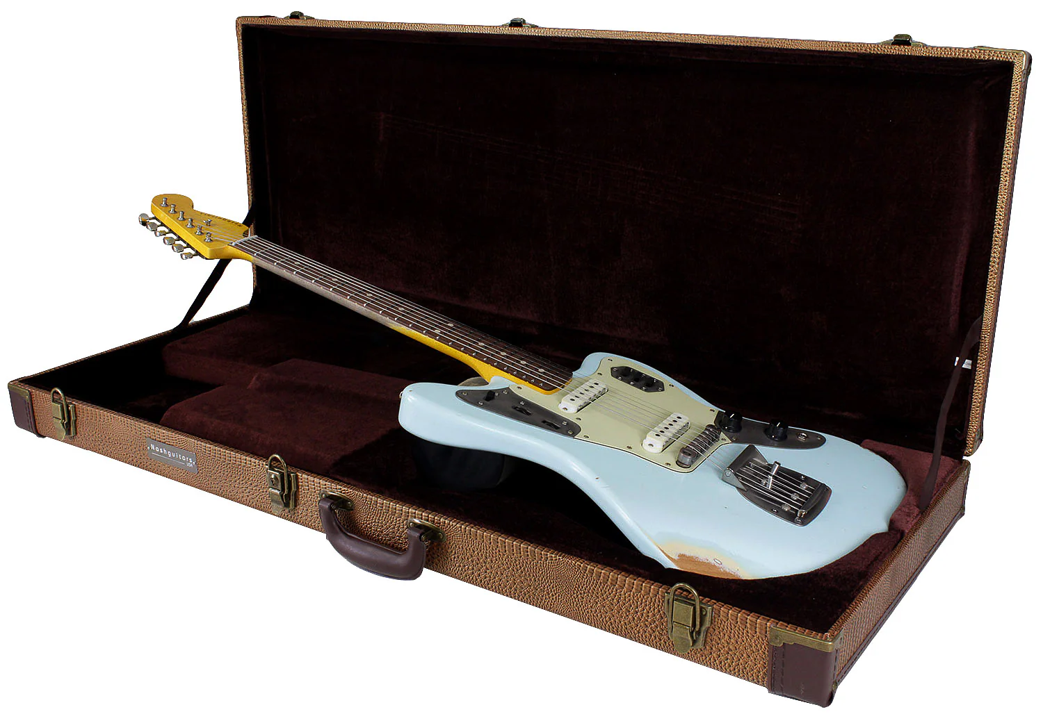 Nash Guitars JG63 Jaguar, Sonic Blue - Image 9