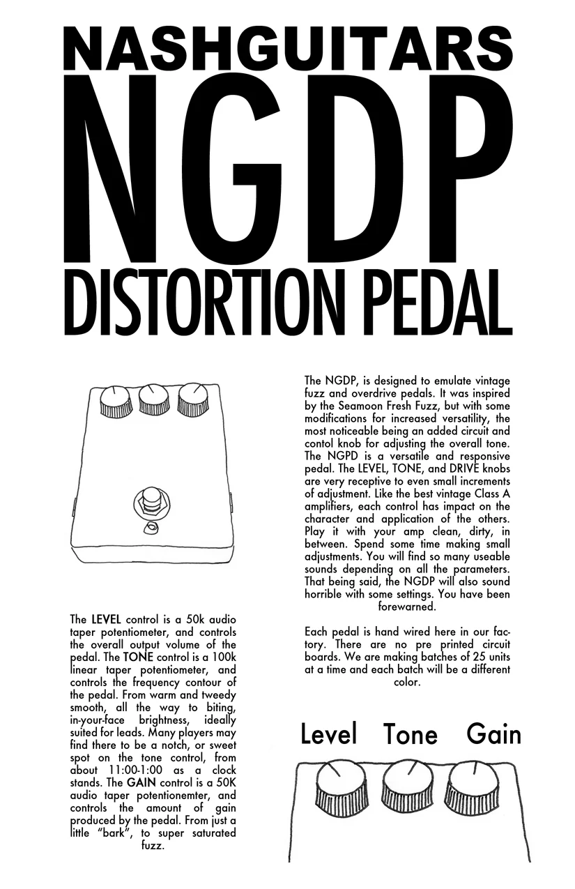 Nash NGDP Fuzz/Overdrive Pedal - 66 - Image 3