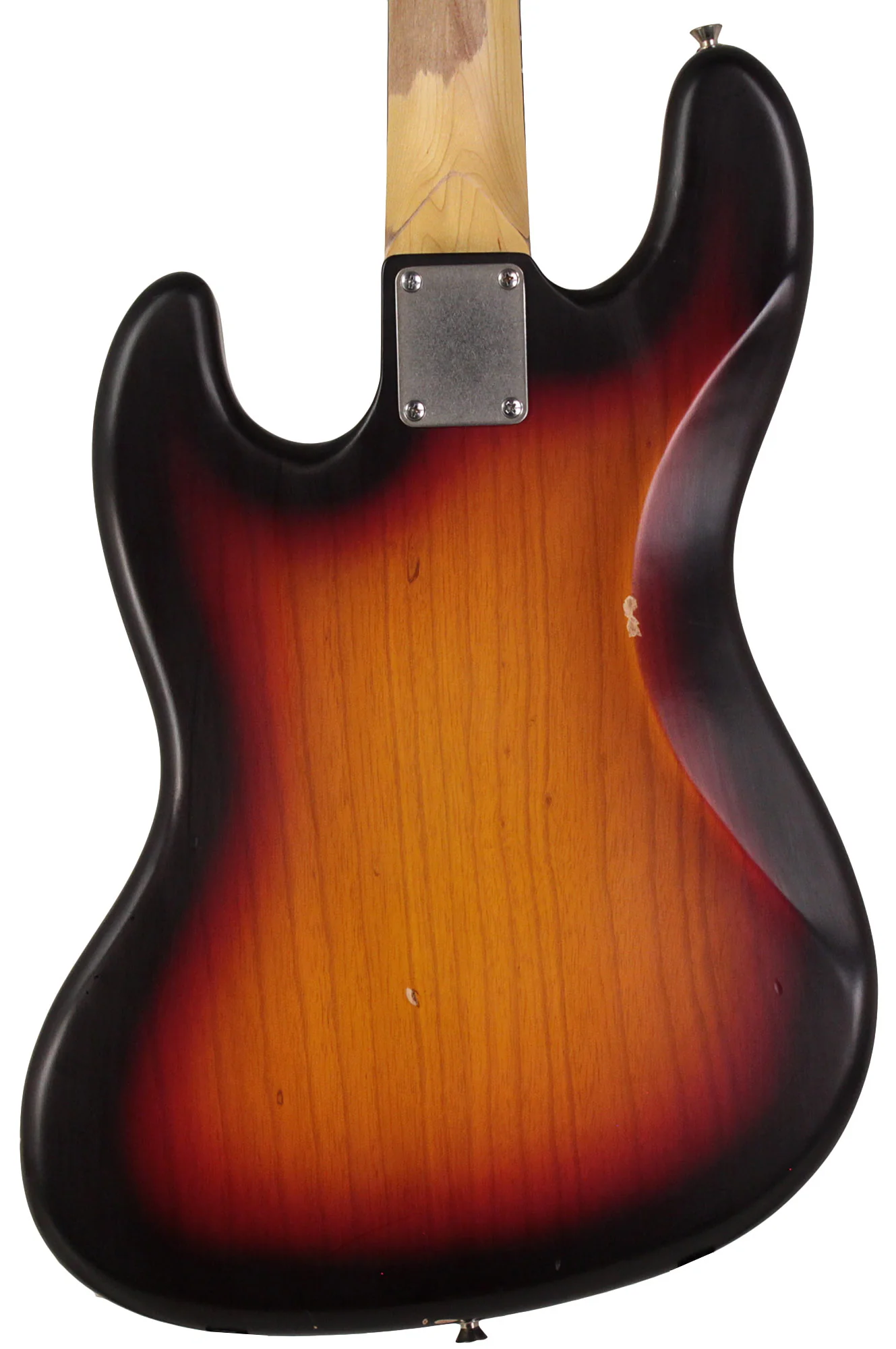 Nash JB63 Bass Guitar, 3-Tone Sunburst, Tortoise Shell, Light Aging - Image 6