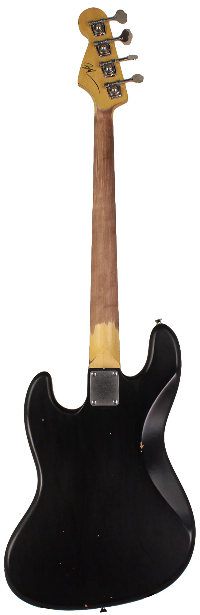 Nash JB63 Bass Guitar, Black, Tortoise Shell, Light Aging - Image 7