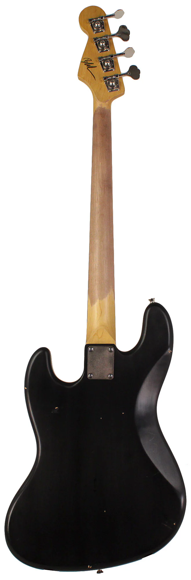 Nash JB63 Bass Guitar, Black, Tortoise Shell, Light Aging - Image 7