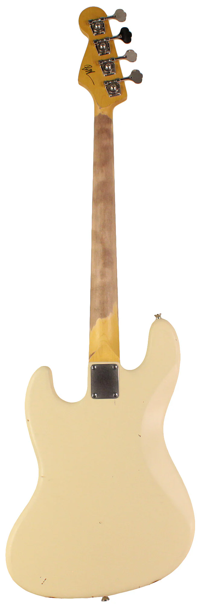 Nash JB63 Bass Guitar, Olympic White, Light Aging - Image 7
