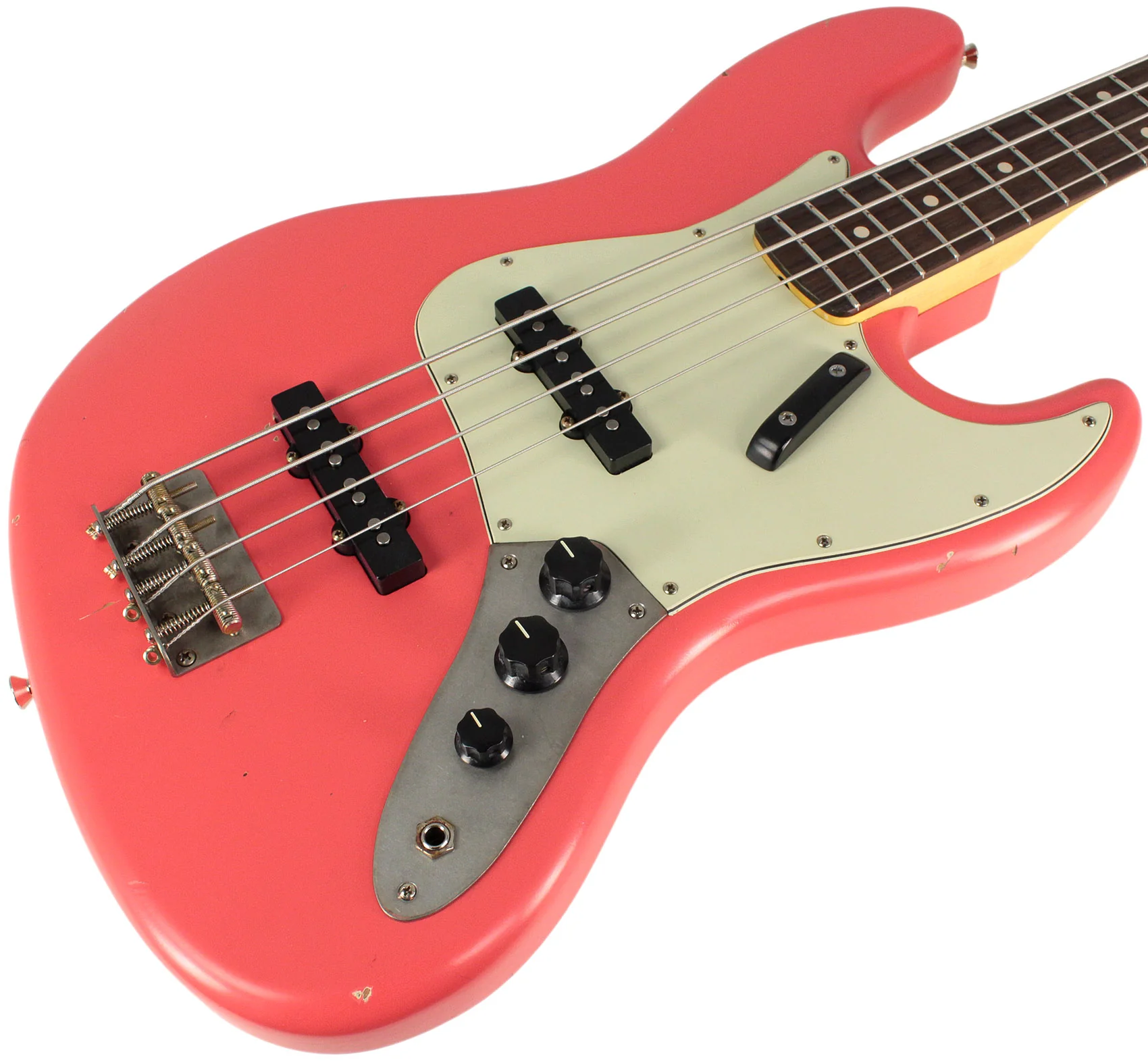 Nash JB63 Bass Guitar, Salmon, Light Aging - Image 2