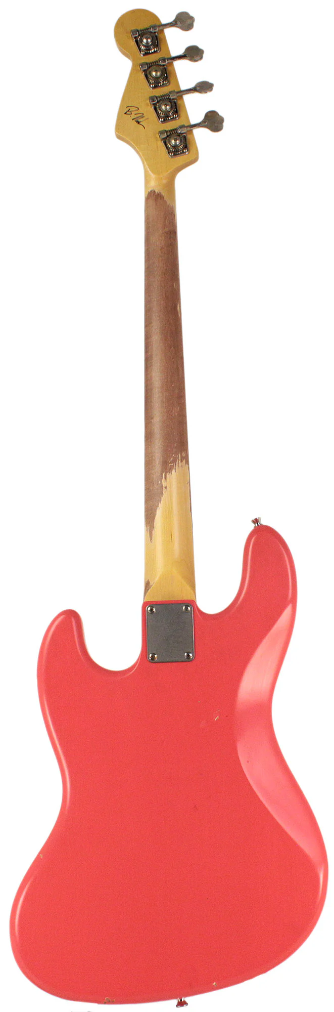 Nash JB63 Bass Guitar, Salmon, Light Aging - Image 7