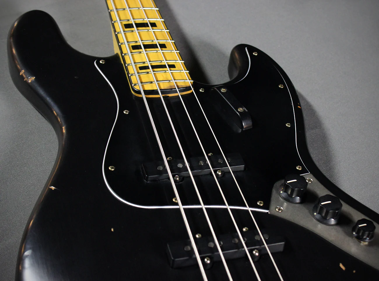 Nash JB75 Bass Guitar, Black - Image 10