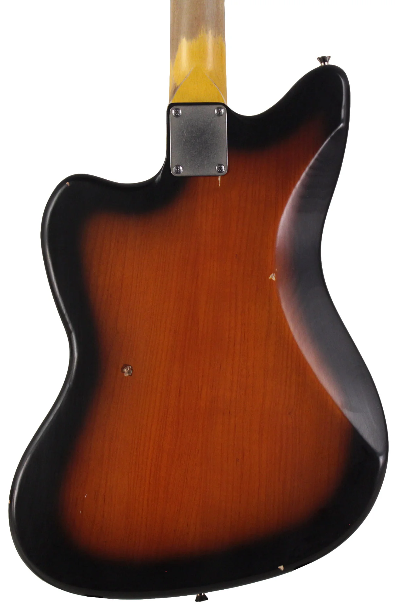 Nash JM63 Jazzmaster Guitar, 2 Tone Sunburst, Gold Pickguard, Light Aging - Image 6