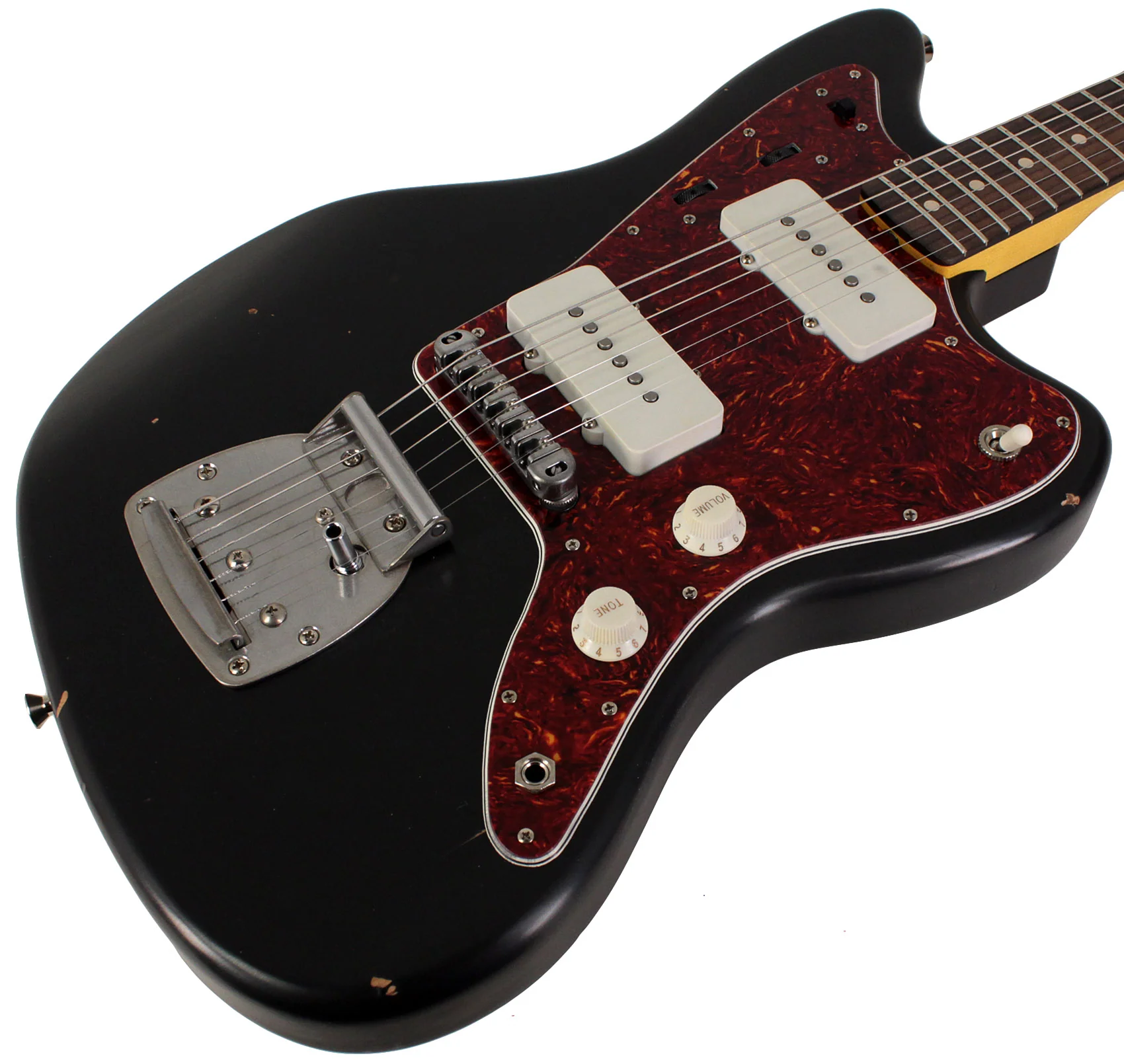 Nash JM63 Jazzmaster Guitar, Black, Light Aging - Image 2