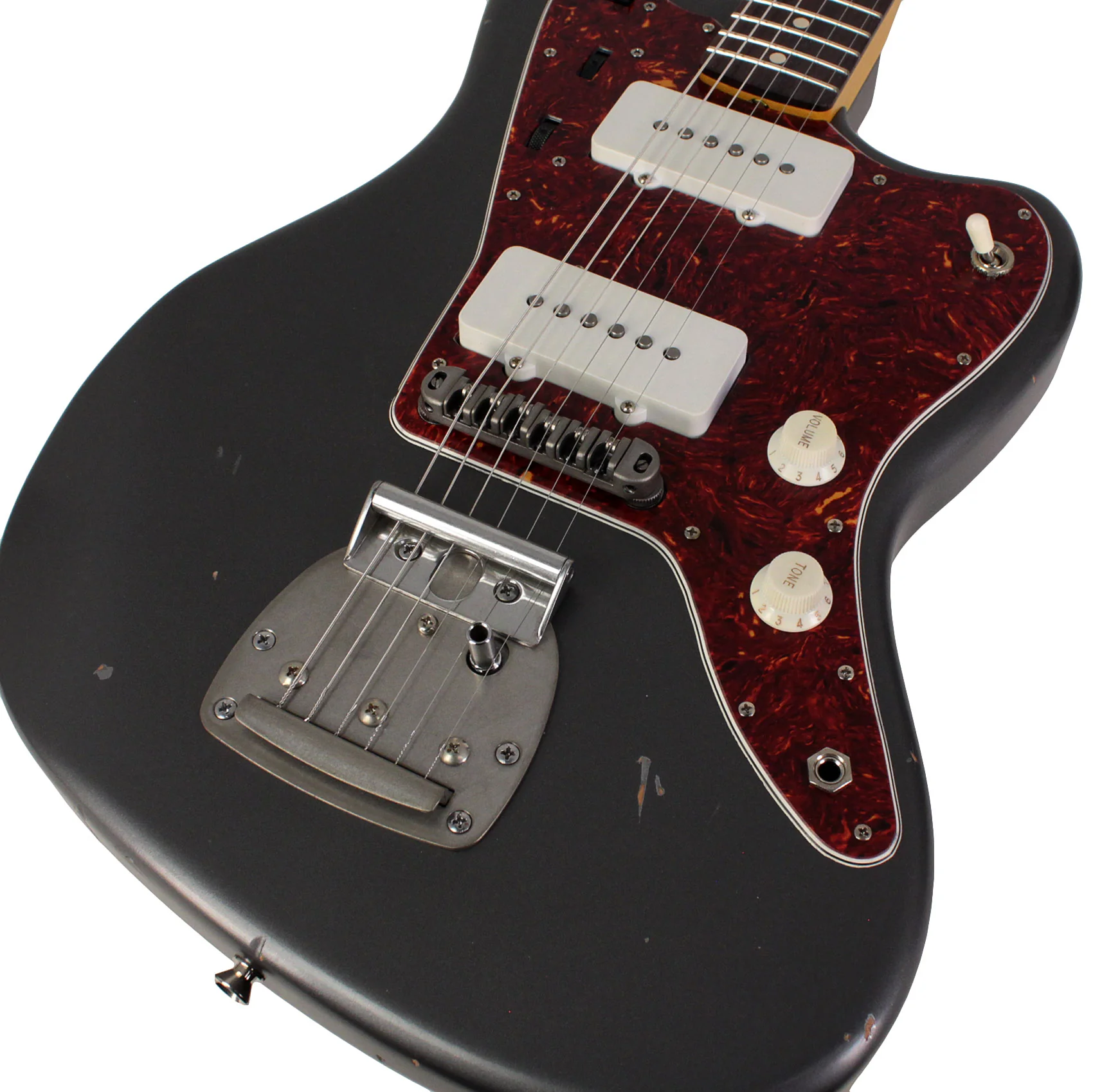 Nash JM63 Jazzmaster Guitar, Charcoal Frost Metallic, Light Aging - Image 3