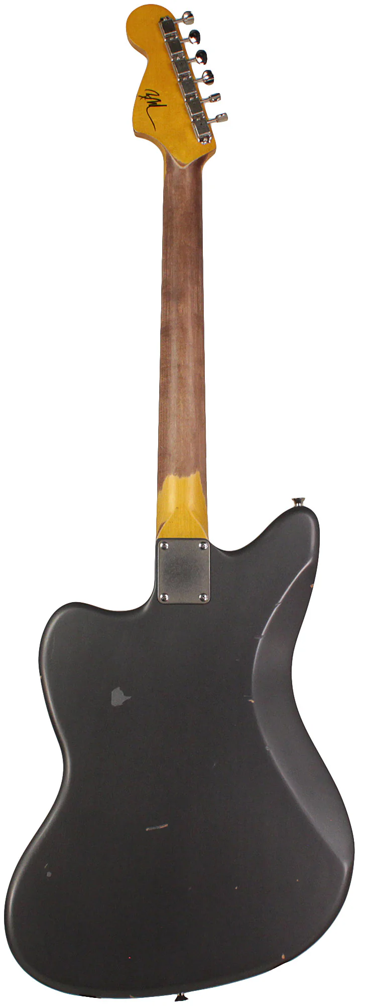 Nash JM63 Jazzmaster Guitar, Charcoal Frost Metallic, Light Aging - Image 7