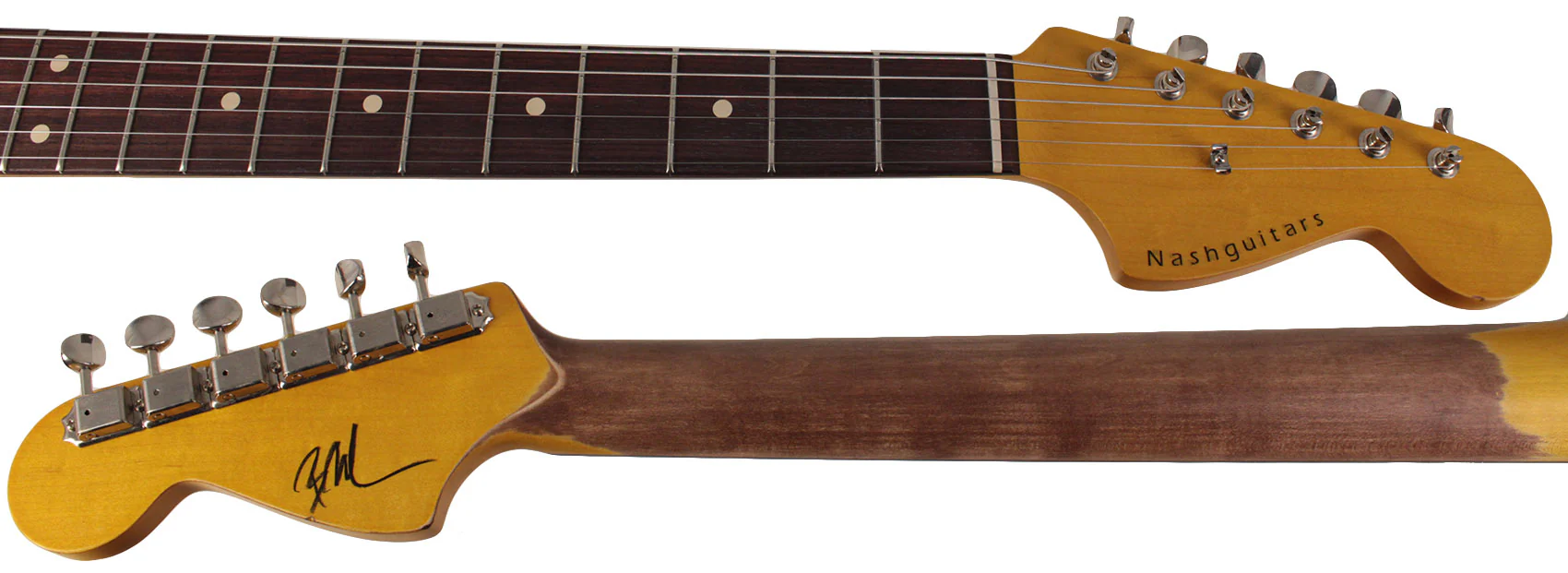Nash JM63 Jazzmaster Guitar, Charcoal Frost Metallic, Light Aging - Image 8