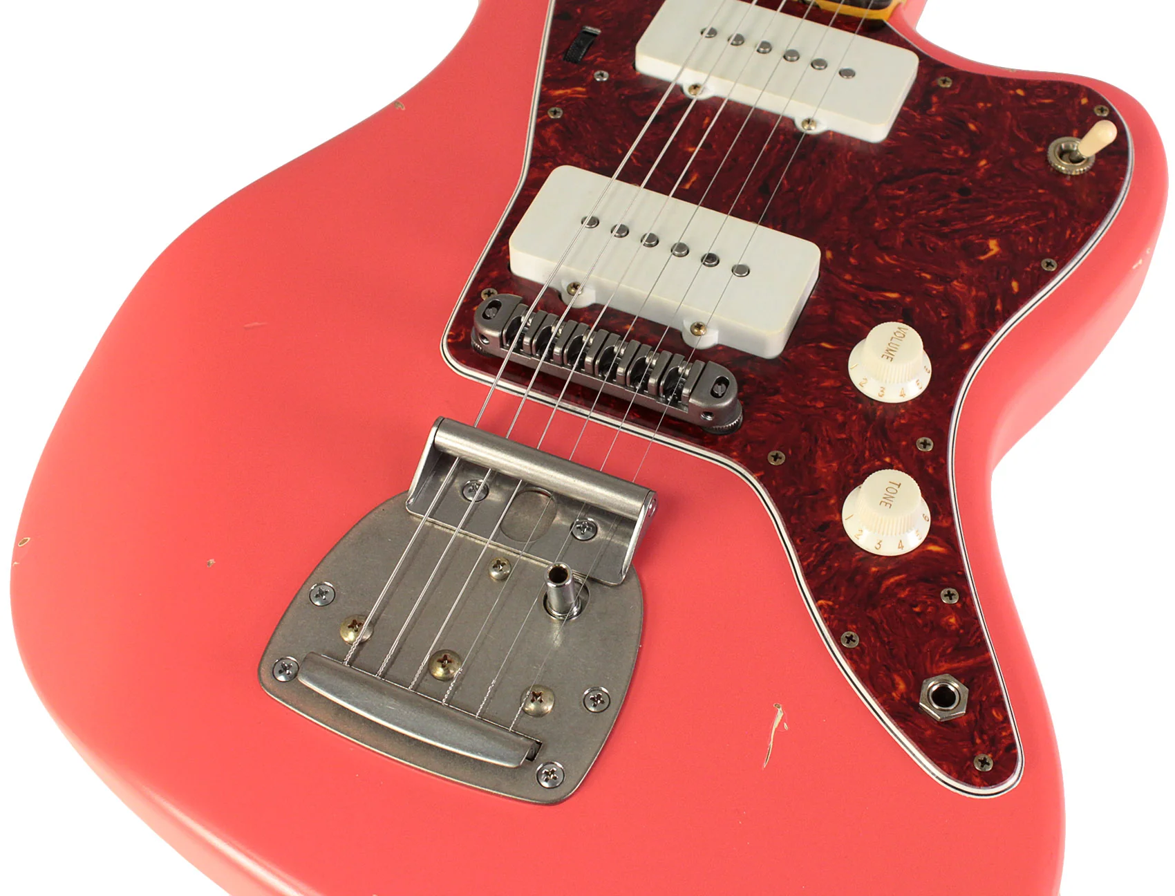 Nash JM63 Jazzmaster Guitar, Fiesta Red, Light Aging - Image 3