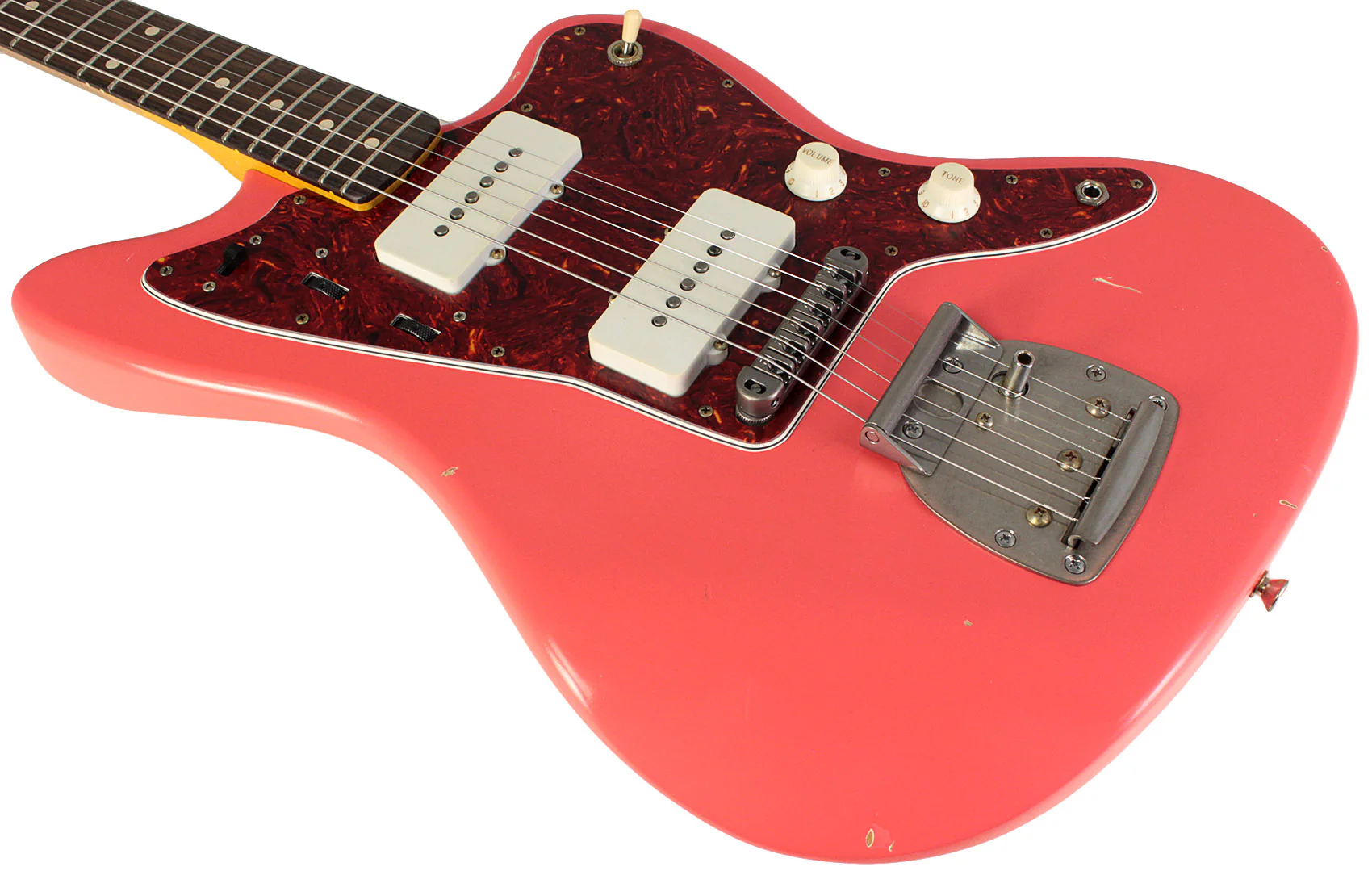 Nash JM63 Jazzmaster Guitar, Fiesta Red, Light Aging - Image 4