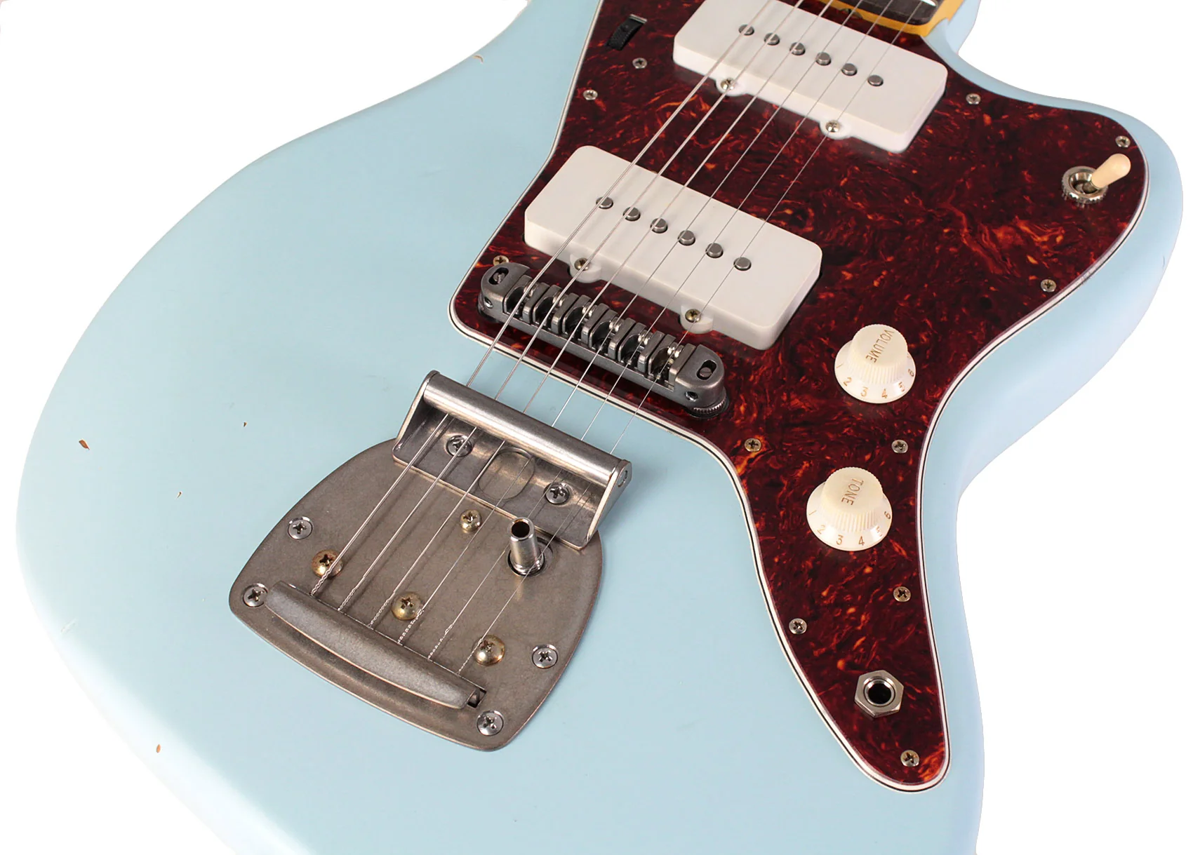 Nash JM63 Jazzmaster Guitar, Sonic Blue, Light Aging - Image 3