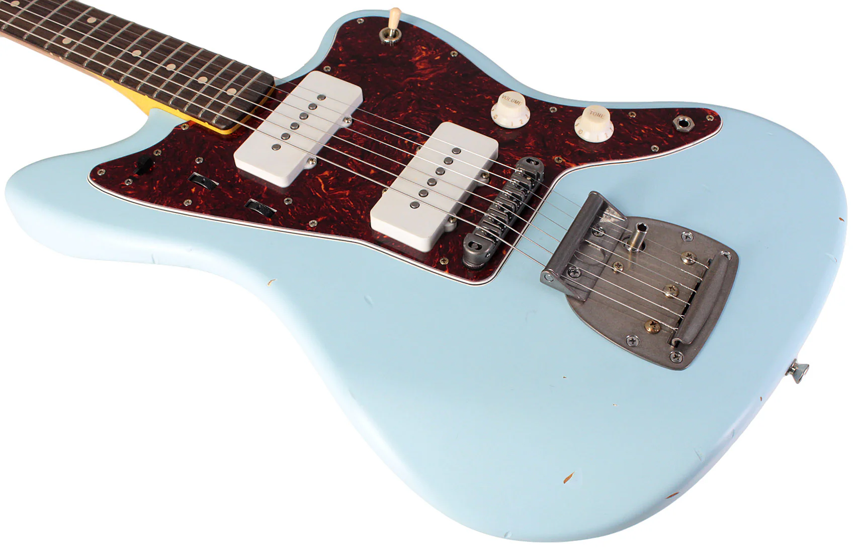 Nash JM63 Jazzmaster Guitar, Sonic Blue, Light Aging - Image 4
