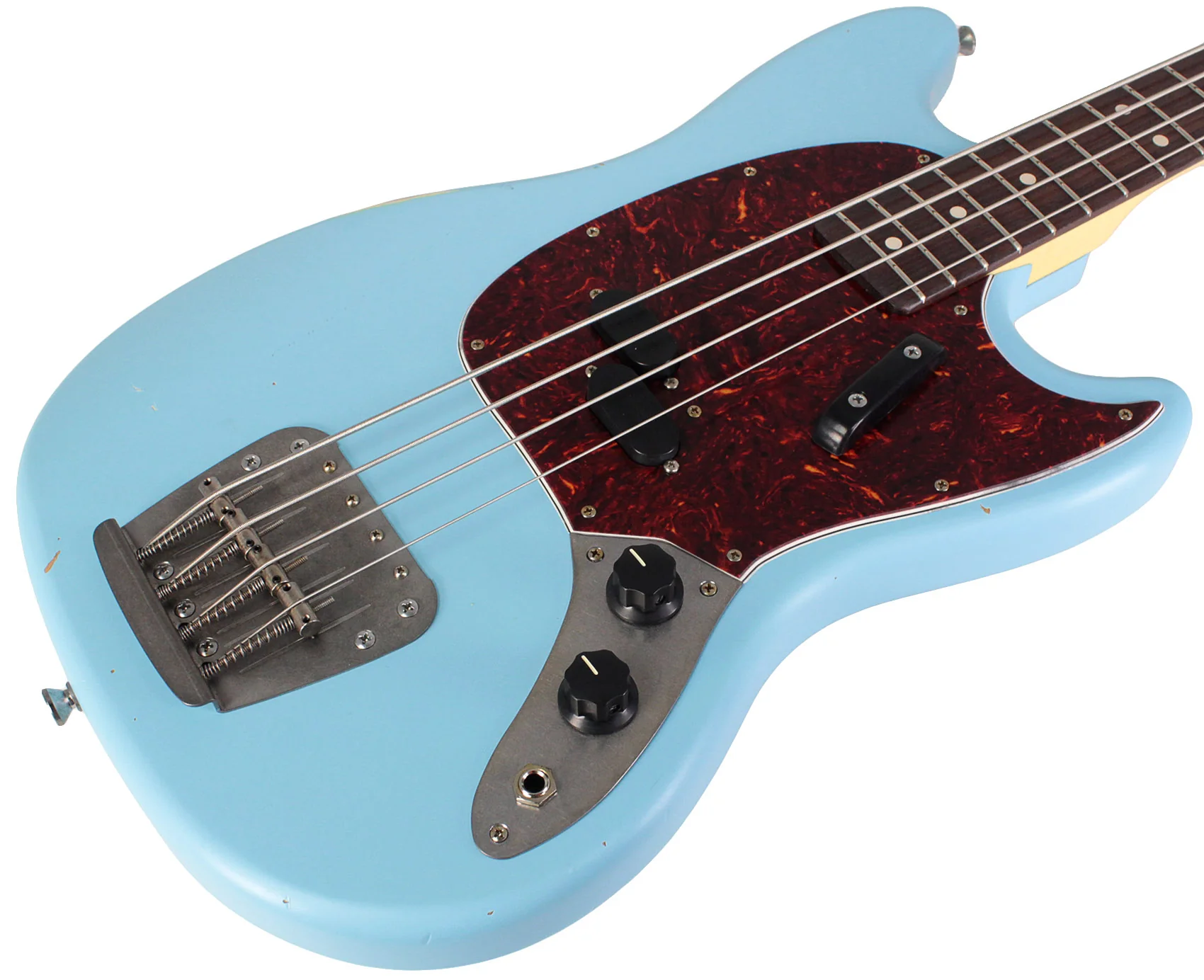 Nash MB63 Bass Guitar, Sonic Blue, Light Aging - Image 2