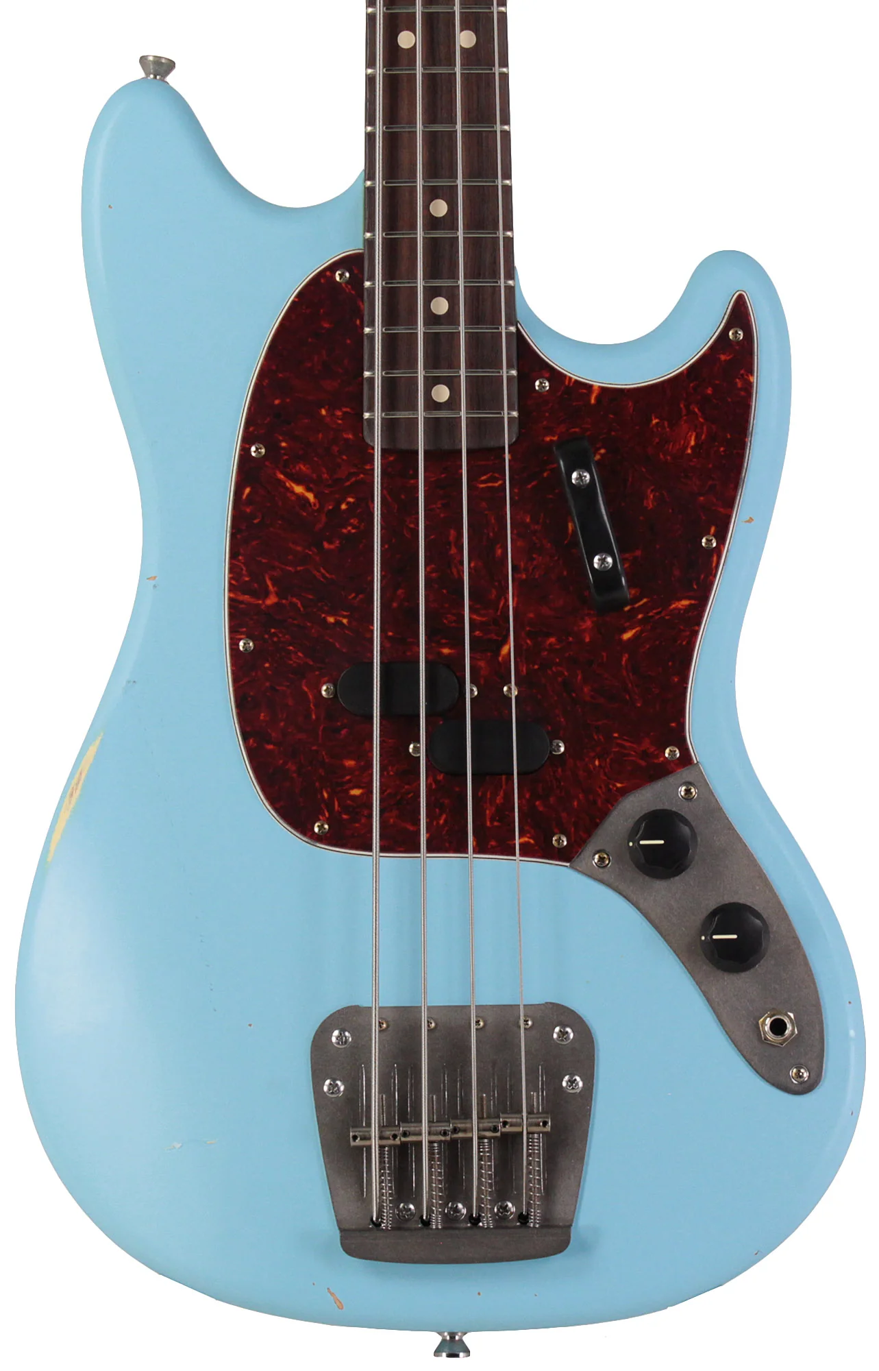 Nash MB63 Bass Guitar, Sonic Blue, Light Aging - Image 6