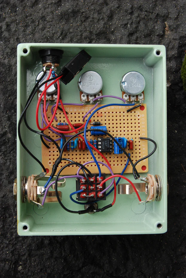 Nash Custom NGDP Fuzz Overdrive Pedal, Aged Red, Black #04 - Image 4