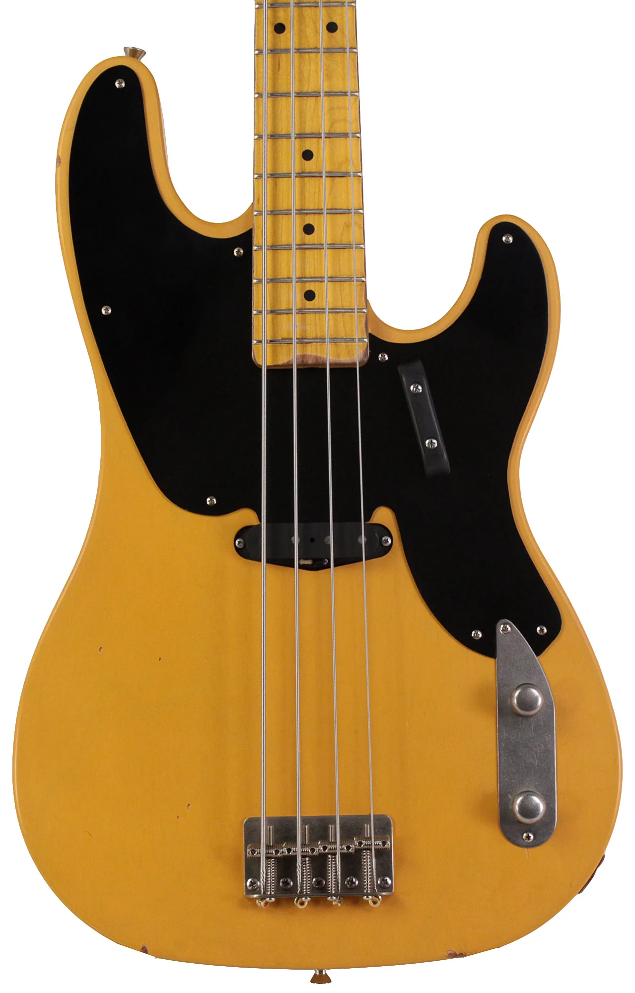 Nash PB52 Bass Guitar, Butterscotch Blonde, Light Aging - Image 5