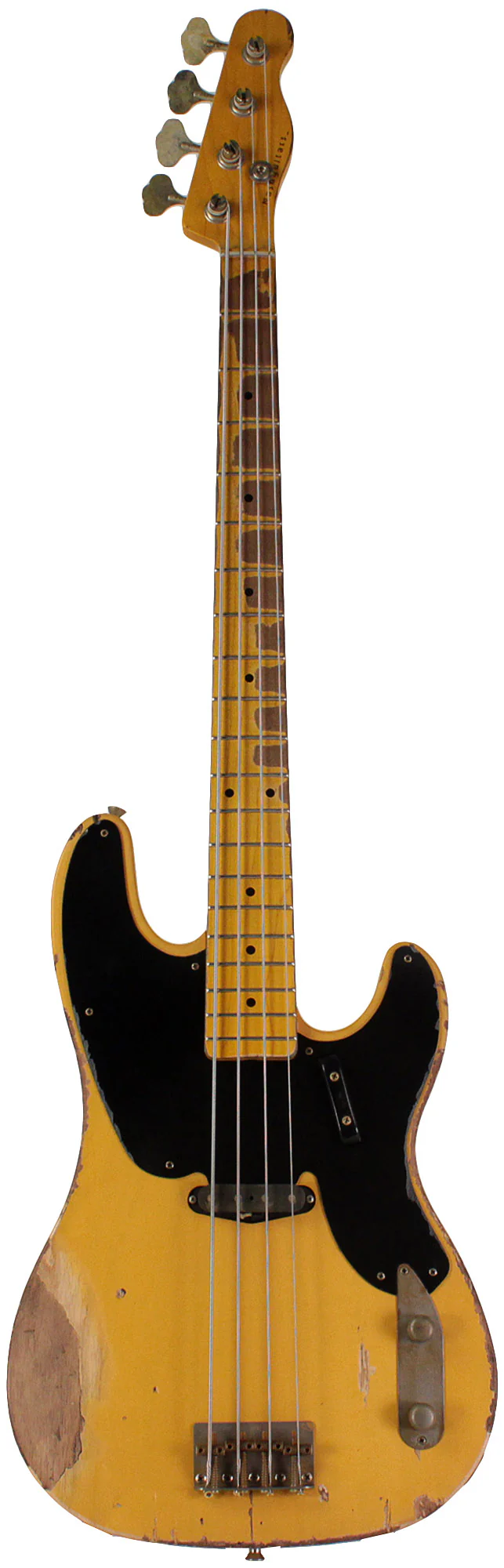 Nash PB52 Bass Guitar, Butterscotch Blonde, Heavy Aging