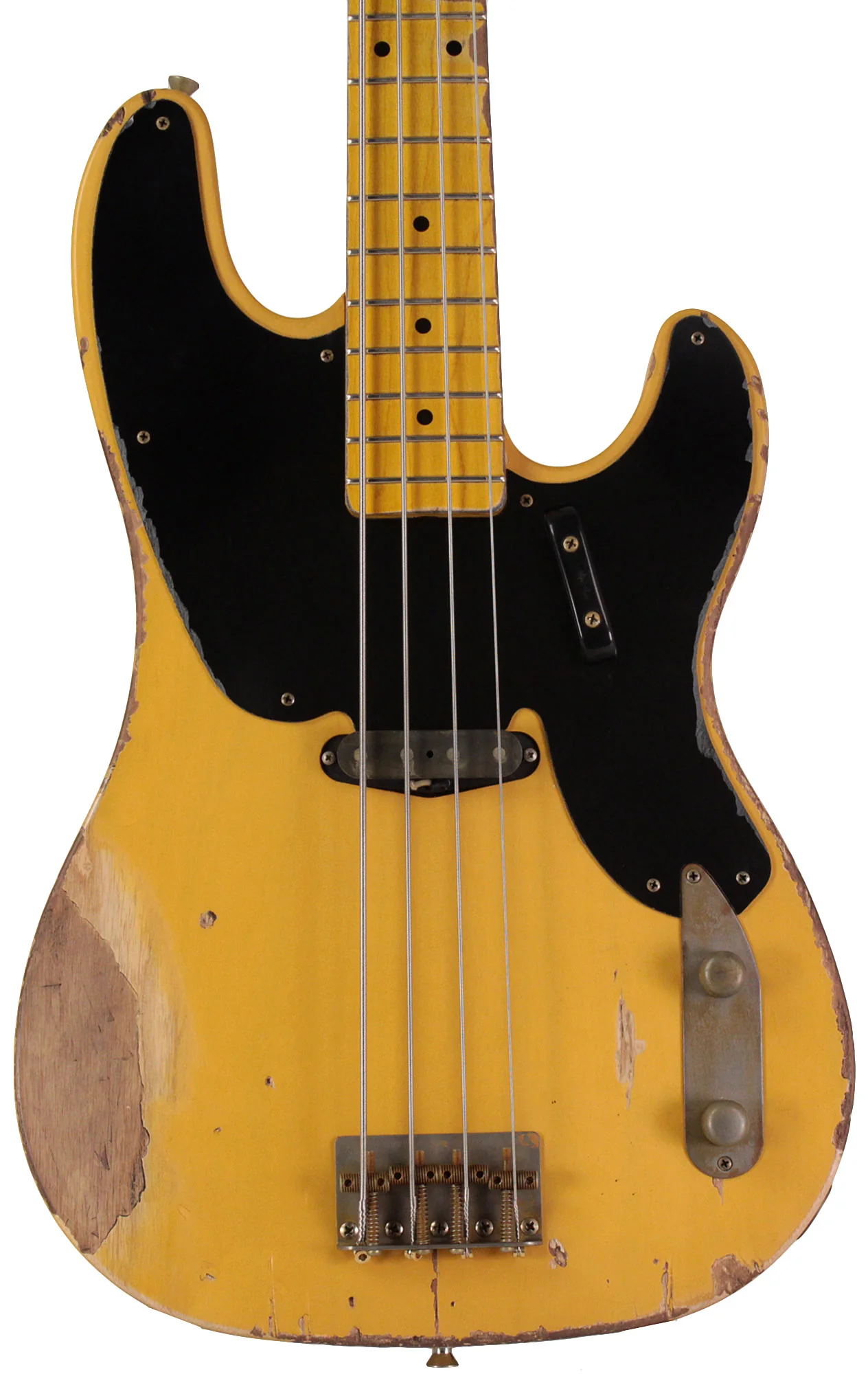 Nash PB52 Bass Guitar, Butterscotch Blonde, Heavy Aging - Image 6
