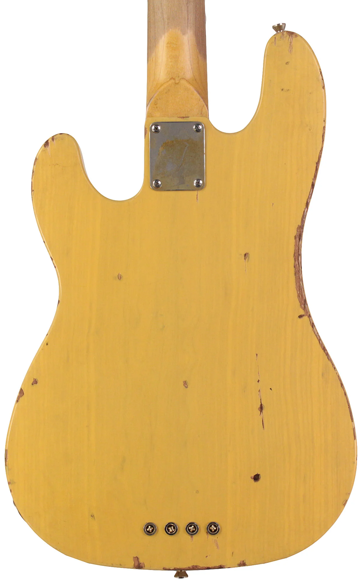 Nash PB52 Bass Guitar, Butterscotch Blonde, Reverse Headstock, JB Pickups, Stacked Knobs - Image 6