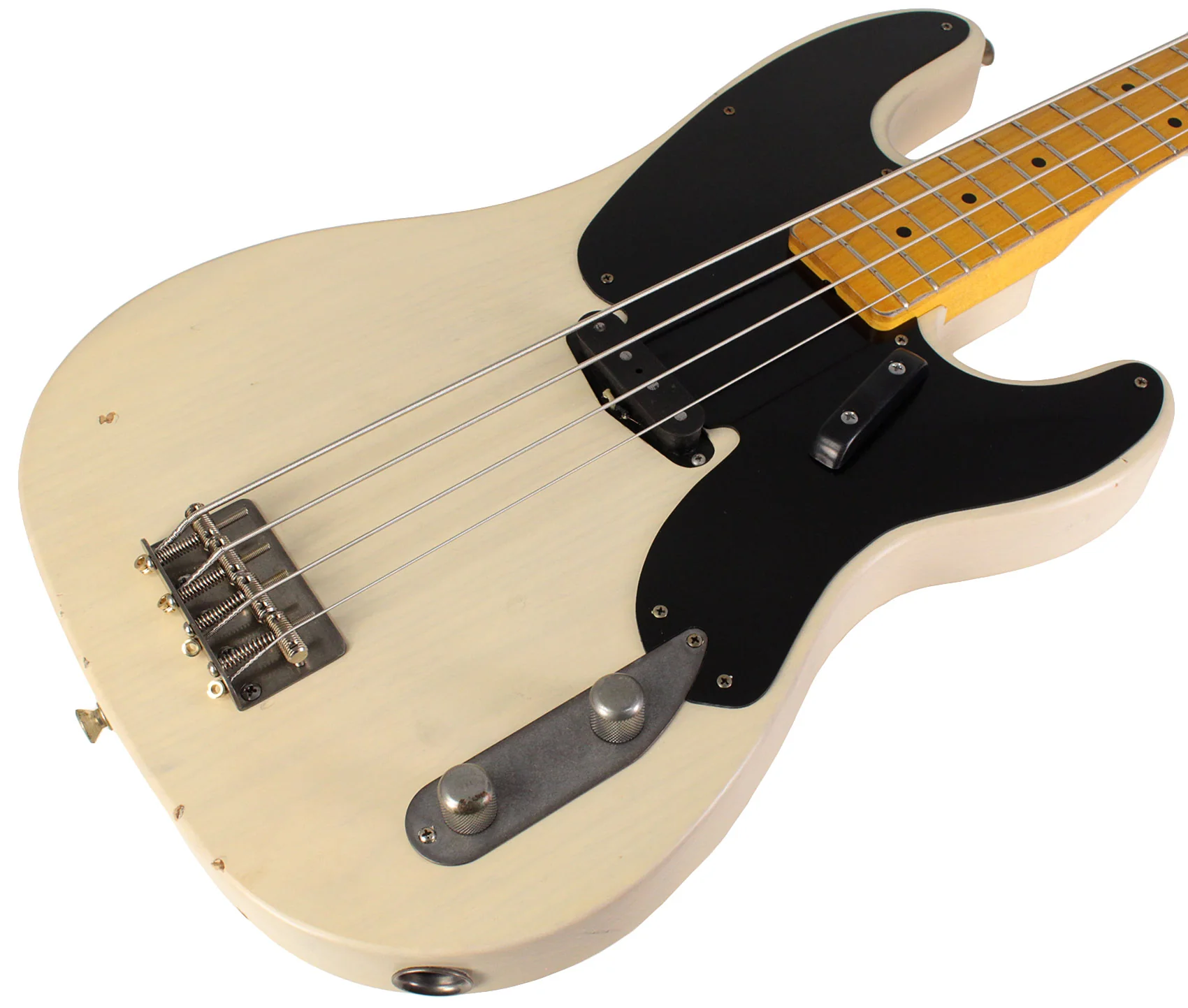 Nash PB52 Bass Guitar, Mary Kaye White, Light Aging - Image 2