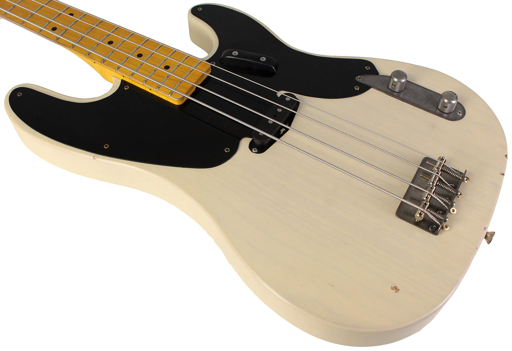Nash PB52 Bass Guitar, Mary Kaye White, Light Aging - Image 4
