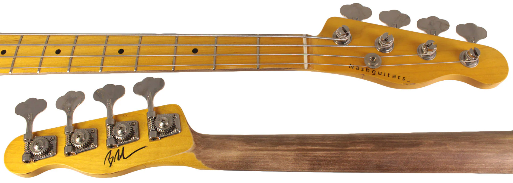Nash PB52 Bass Guitar, Mary Kaye White, Light Aging - Image 8