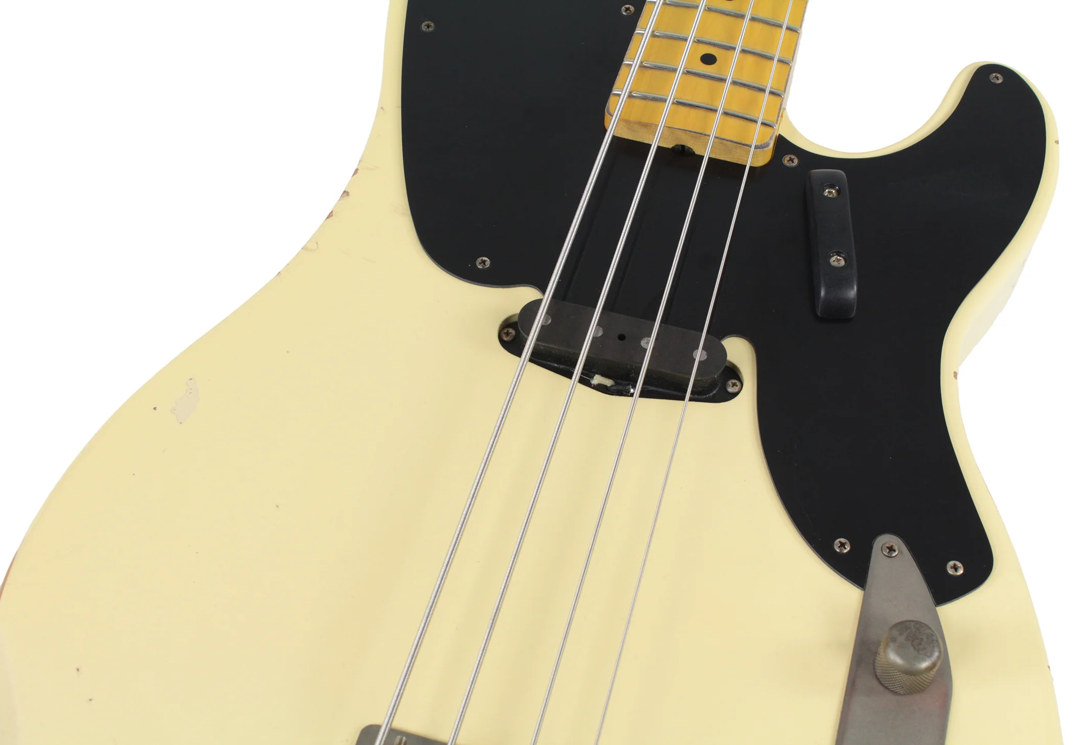 Nash PB52 Bass Guitar, Vintage White - Image 4