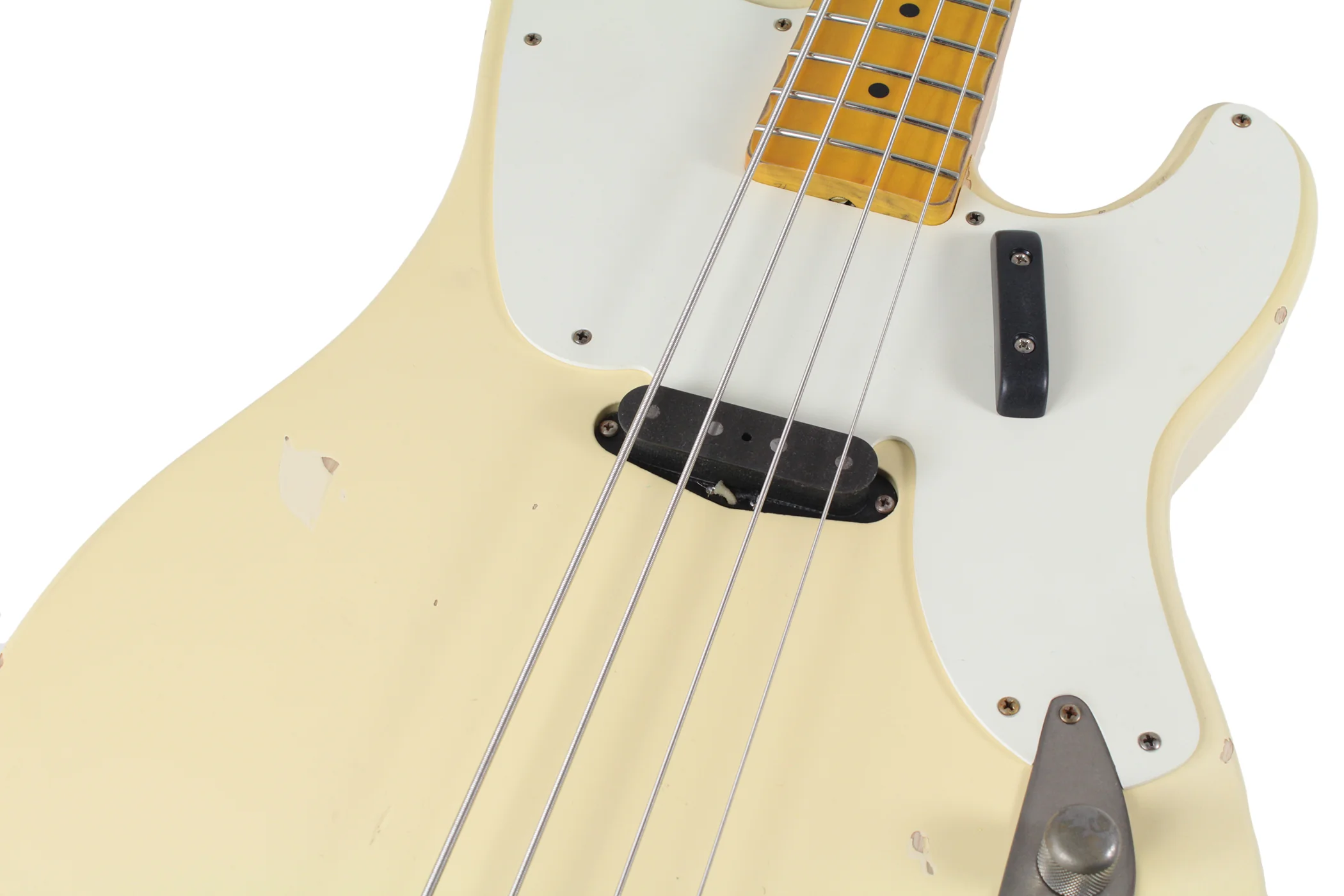 Nash PB52 Bass Guitar, Vintage White - Image 6