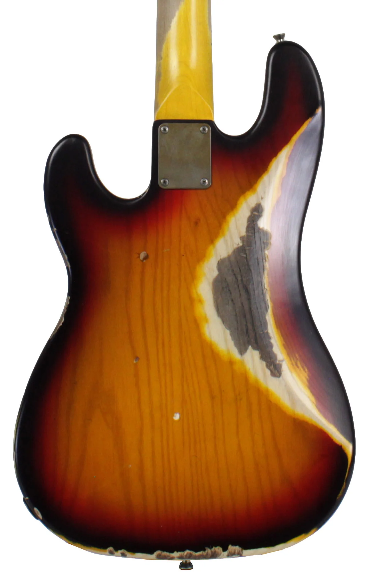 Nash PB55 Bass Guitar, 3-Tone Burst, Heavy Aging - Image 6