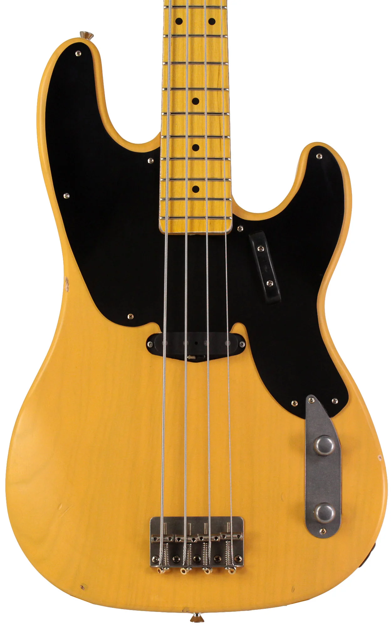Nash PB55 Bass Guitar, Butterscotch Blonde, Light Aging - Image 6
