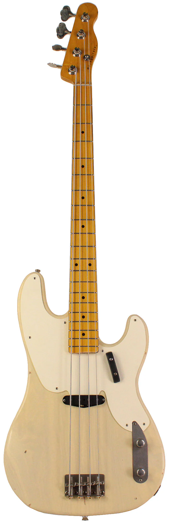 Nash PB55 Bass Guitar, Mary Kaye White, Light Aging