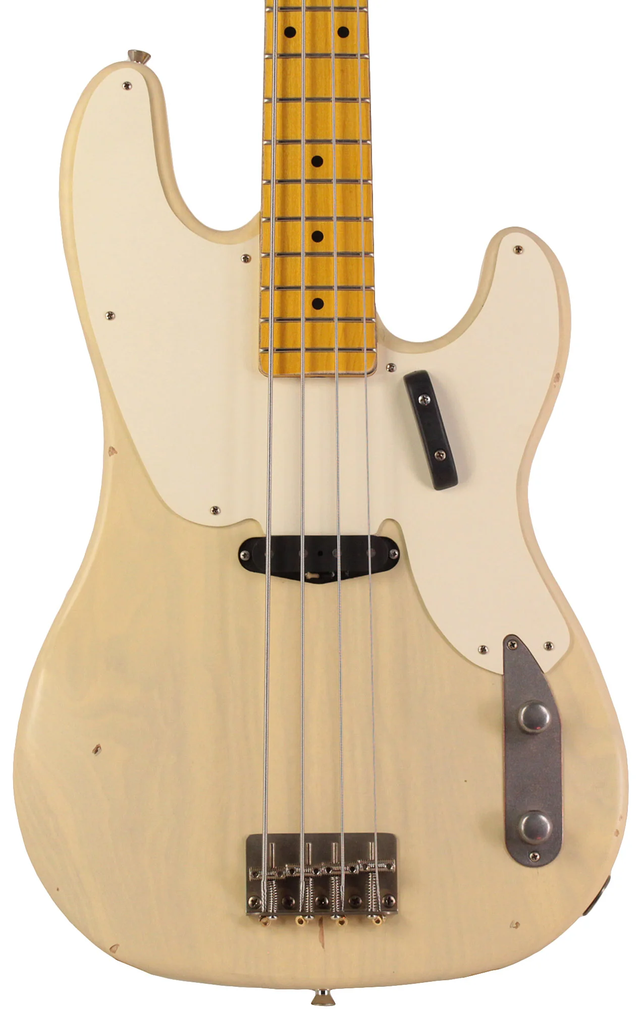 Nash PB55 Bass Guitar, Mary Kaye White, Light Aging - Image 5