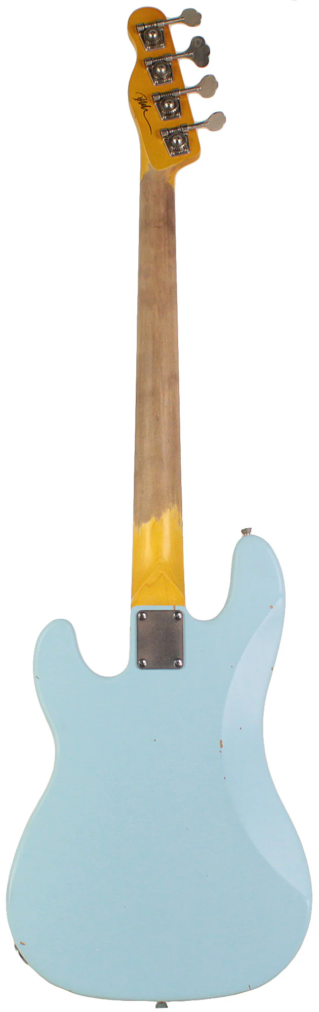 Nash PB55 Bass Guitar, Sonic Blue, Light Aging - Image 7
