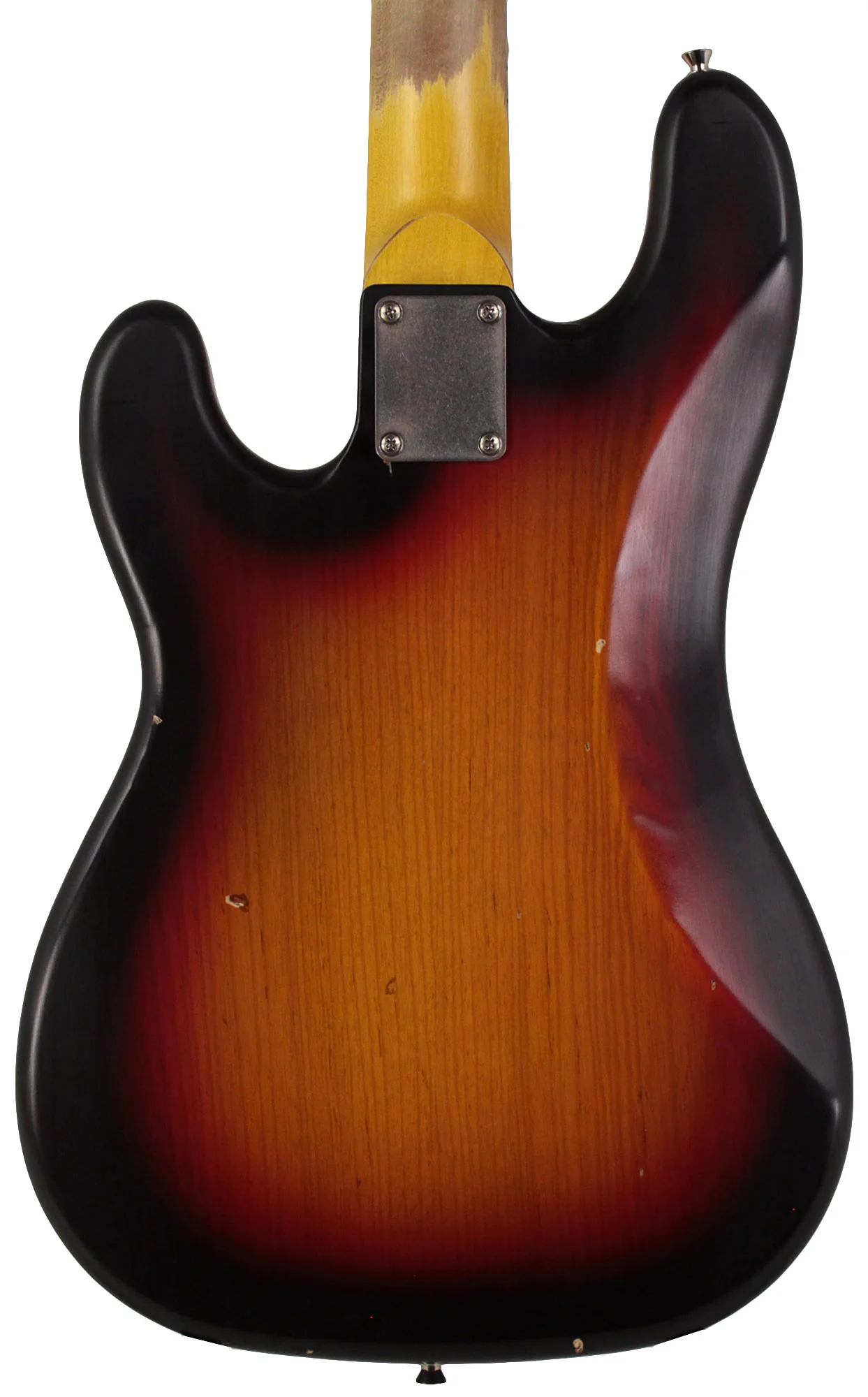 Nash PB57 Bass Guitar, 3-Tone Sunburst, Gold Anodized PG, Light Aging - Image 6