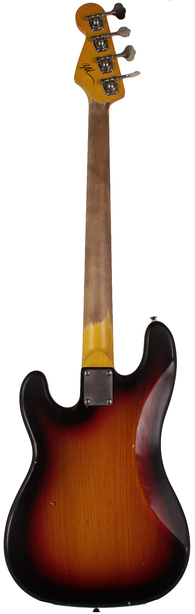 Nash PB57 Bass Guitar, 3-Tone Sunburst, Gold Anodized PG, Light Aging - Image 7