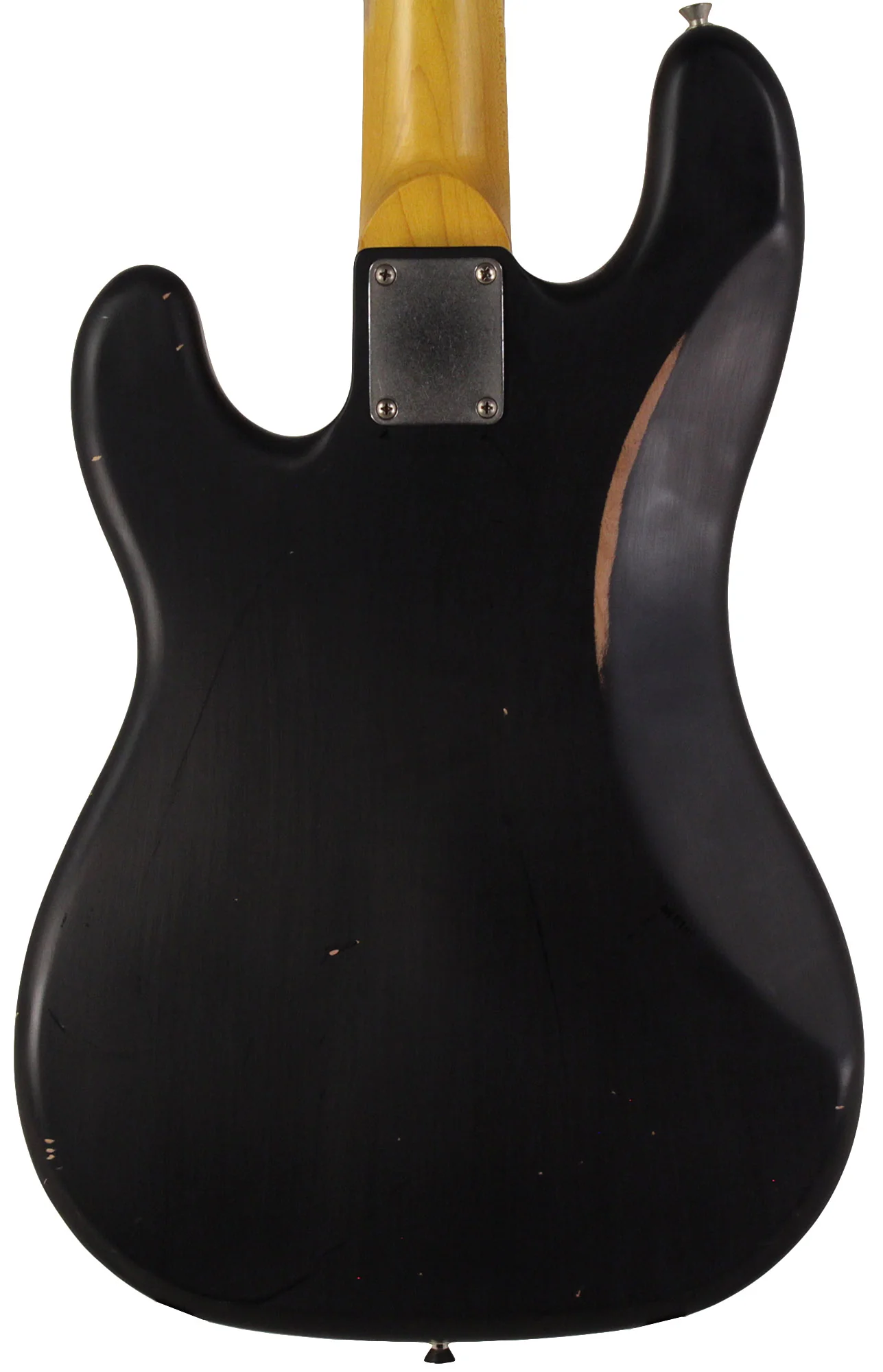 Nash PB57 Bass Guitar, Black, Gold Anodized PG, Light Aging - Image 6