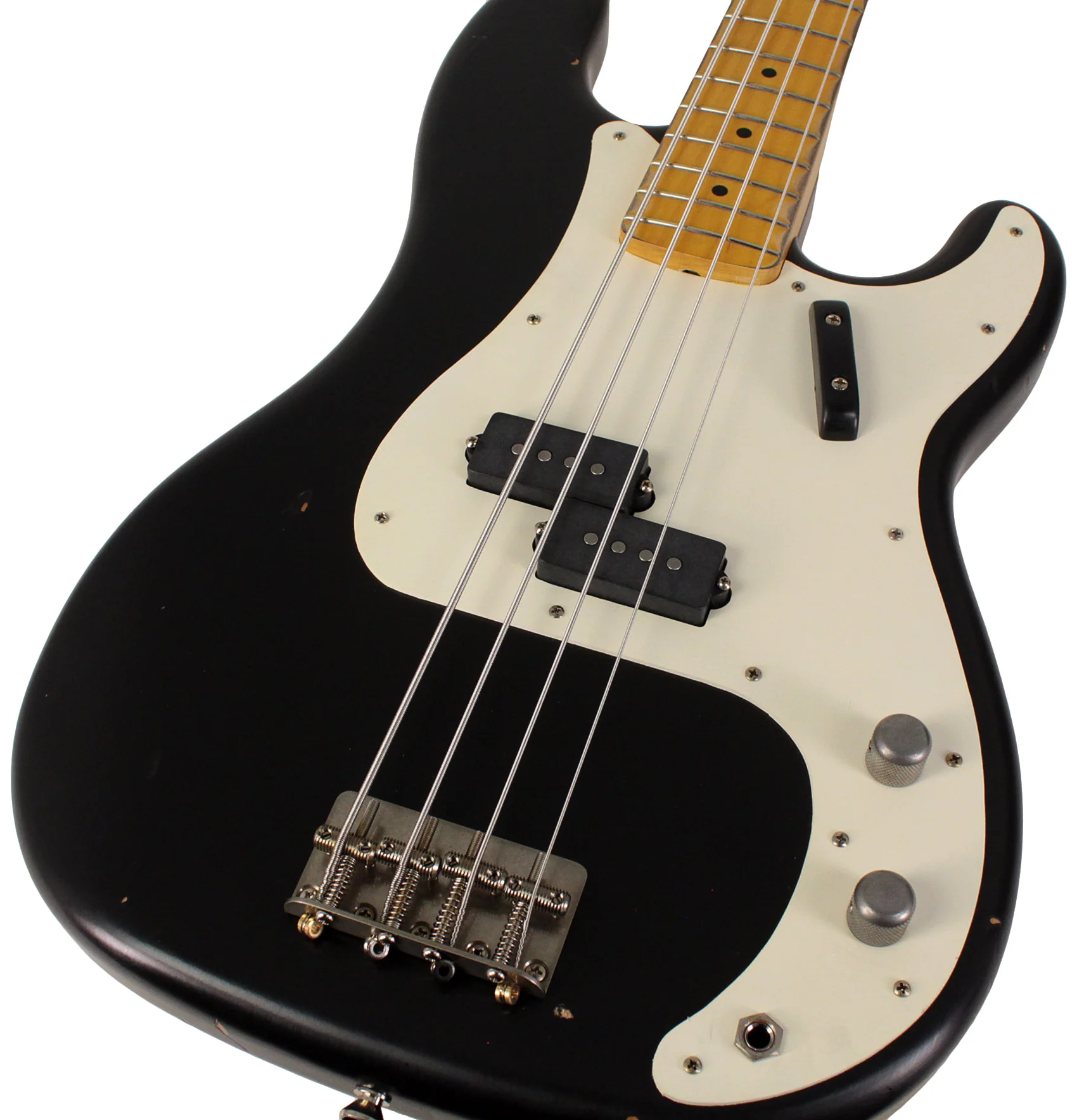 Nash PB57 Bass Guitar, Black, Light Aging - Image 3