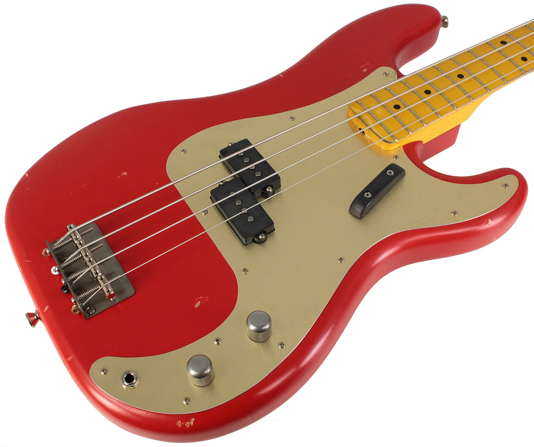 Nash PB57 Bass Guitar, Dakota Red, Light Aging, Alder - Image 2