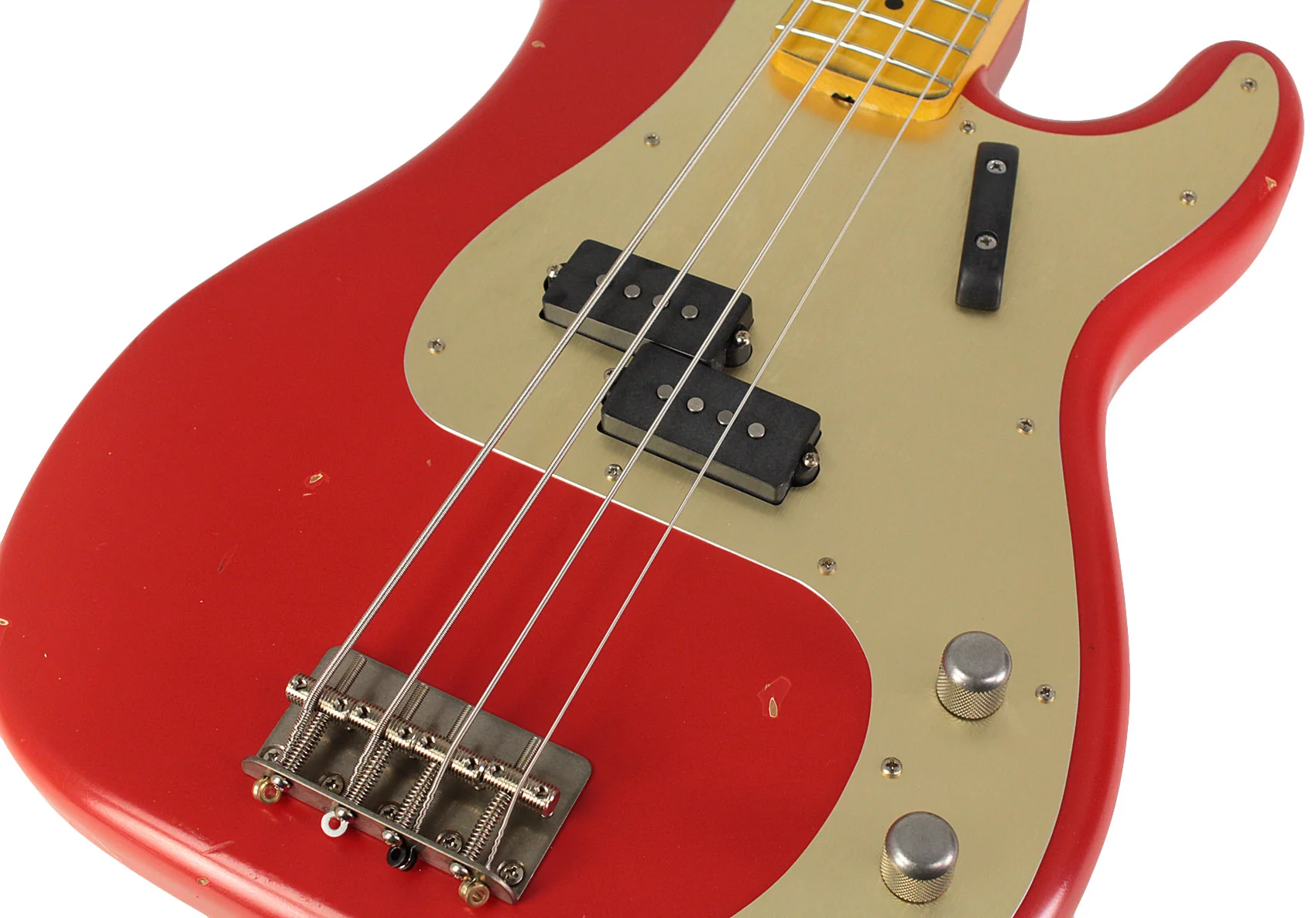 Nash PB57 Bass Guitar, Dakota Red, Light Aging, Alder - Image 3