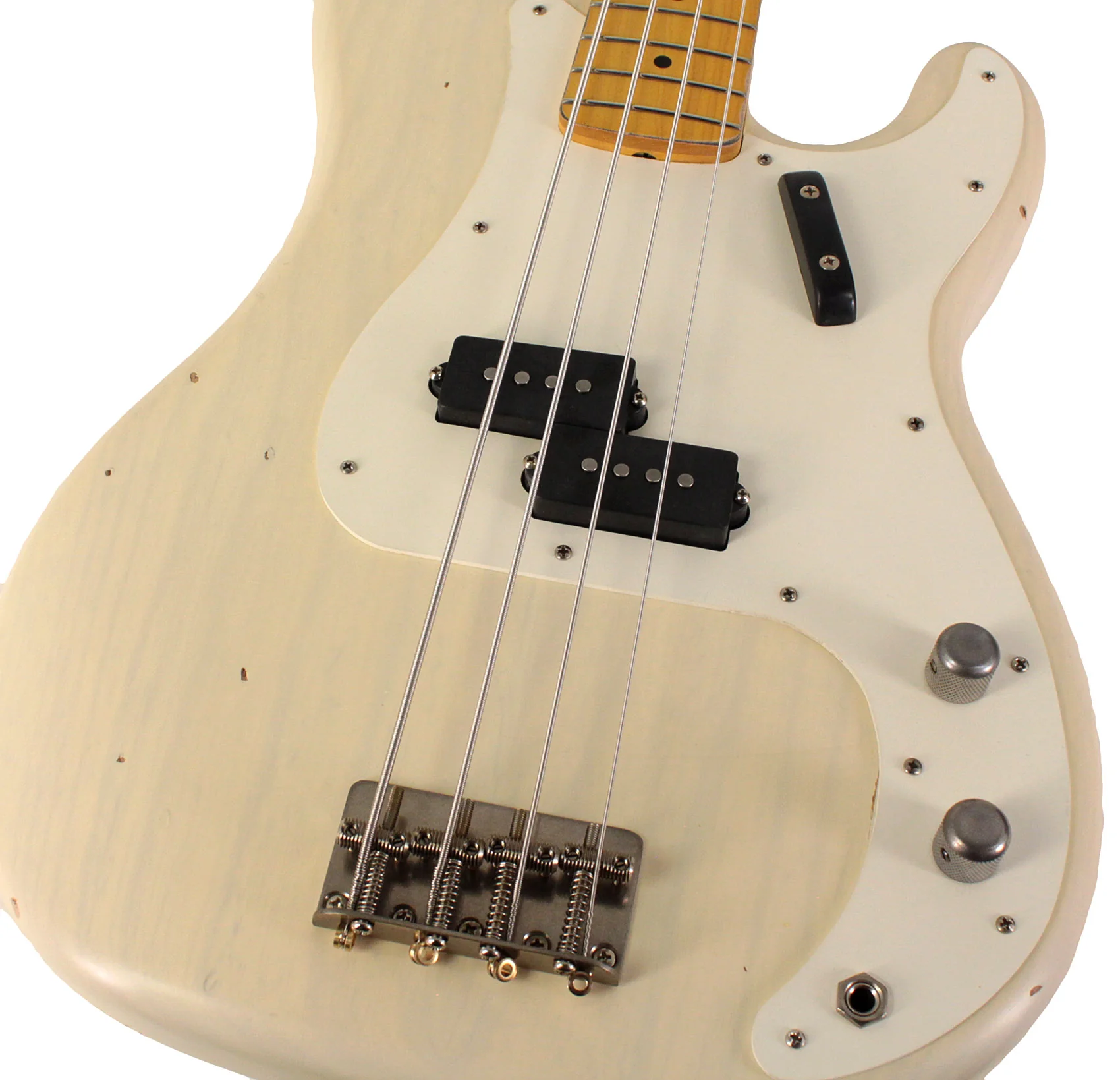 Nash PB57 Bass Guitar, Mary Kaye White, Light Aging - Image 3